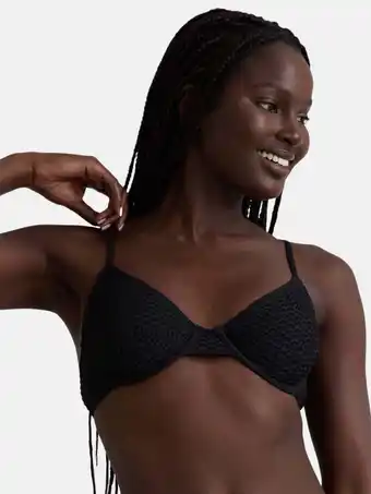Walmart Celebrity Pink Women's Crochet Underwire Bikini Top, Sizes XS-XXL offer