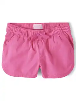 Walmart The Children's Place Girls Twill Pull On Shorts, Sizes 4-16 offer
