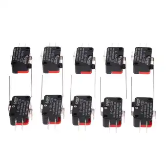 Walmart Zeiwohndc 10pcs V-153-1C25 Limit Switches Long Straight Hinge Lever Type SPDT Micro Switch offer