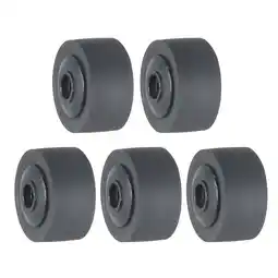 Walmart Zeiwohndc 5Pcs Black Rubber Bearing Roller Guide Pulley Bearing Wheel Pinch Roller offer