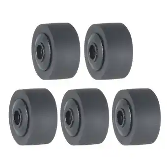 Walmart Zeiwohndc 5Pcs Black Rubber Bearing Roller Guide Pulley Bearing Wheel Pinch Roller offer