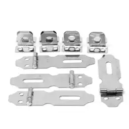 Walmart Zeiwohndc 4Pcs Home Drawer Door Safety Padlock for Latch Hasp Staple Stainless Steel NO.5 offer