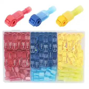Walmart Zeiwohndc 144Pcs T-Tap Wire Connectors Quick Wire Splices Connectors Easy to Use offer