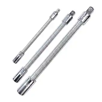 Walmart Zeiwohndc 3Pcs/pack Flexible Socket Wrench Extension Bar Flexible Wrench Extension Rod offer