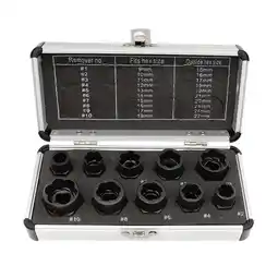 Walmart Zeiwohndc 10Pieces Multifunctional Impact Bolt Impact Bolt Nut Remover Set 9-19mm offer
