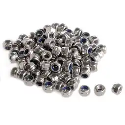 Walmart Zeiwohndc 100 Pcs/Set M3 Stainless Steel Screw Lock Nylon Hex Nut Insert Locking Nuts 3mm offer