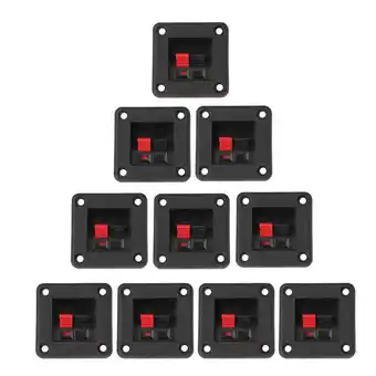 Walmart Zeiwohndc 10PCS Speaker Terminal Board Plate Square Spring Clip Binding Spring Post offer