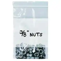 Walmart ZORO SELECT 5ZW36 Reclosable Poly Bag Zipper Seal 9 x 6, 2 mil, Clear, Pk100 offer