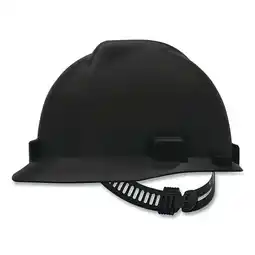 Walmart MSA V-Gard Standard Slotted Cap w/ Staz-On Suspension, Black, 1/Each offer