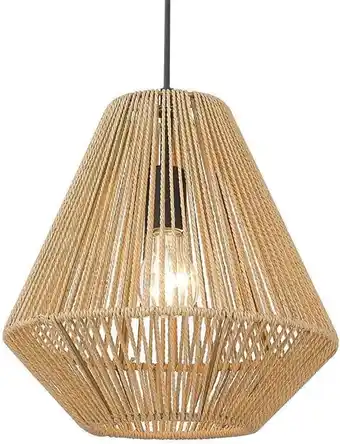 Walmart Goeco 1-Light Hand-Woven Rope Branch Chandelier Pendant Light offer