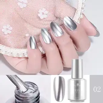 Walmart Zelic Non-Peelable Metallic Long Lasting Finger Concubine Mirror Nail Polish 8ml offer