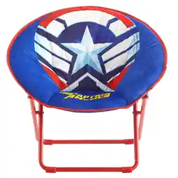 Walmart Captain America, Kids' 23 Saucer Chair, Blue/White offer