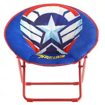 Walmart Captain America, Kids' 23 Saucer Chair, Blue/White offer