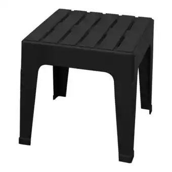 Walmart Adams Big Easy Black Square Resin Stackable Side Table offer