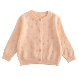 Walmart AherBiu Baby Girls Clothes Button down Crewneck Long Sleeve Tops Knitted Cardigan Cute Sweater Shirt offer