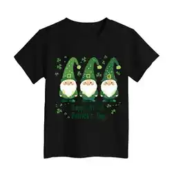 Walmart ZPWKLM Tops For Infnat Graphic Letter Print Pullovers Short Sleeve Blouse For Infnants size 3-4T offer