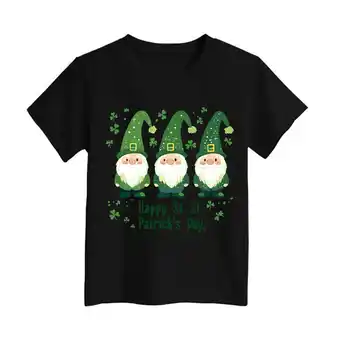 Walmart ZPWKLM Tops For Infnat Graphic Letter Print Pullovers Short Sleeve Blouse For Infnants size 3-4T offer