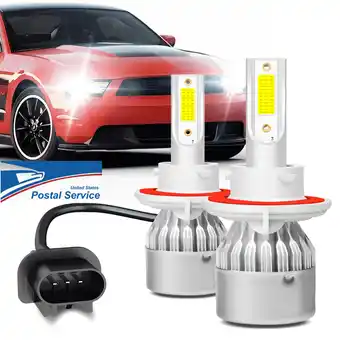Walmart LED Headlight Bulb for 2005-2012 Ford Mustang 2006 2007 2008 2009 2010 2011 High Low Beam White offer