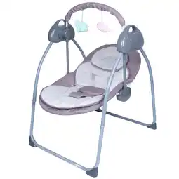 Walmart BEJOLO Electric Baby Swing, Foldable Infant Bouncer Cradle, Pink offer