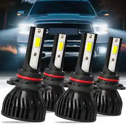 Walmart Compatible For Dodge Ram 1500 2500 3500 4500 5500 Projector 2016-2018 Led Headlights 9005 9005 4 Pcs offer