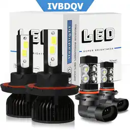 Walmart LED Headlight Bulb High Low Beam Fog Light For 2005 2006 2007 2008 2009 Dodge Dakota White 4Pack offer