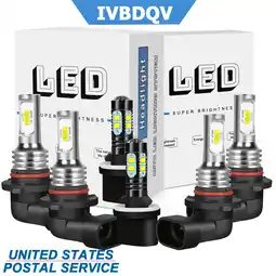 Walmart IVBDQV 9005 9006 880 LED Headlight Bulbs Kit High+Low Beam 880 893 899 Fog Light Bulbs Pack of 6 offer