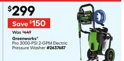Lowe's Pro 3000-PSI 2-GPM Electric Pressure Washer offer