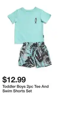 TJ Maxx Toddler Boys 2pc Tee And Swim Shorts Set offer
