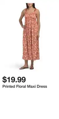 TJ Maxx Printed Floral Maxi Dress offer