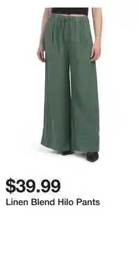 TJ Maxx Linen Blend Hilo Pants offer