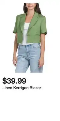 TJ Maxx Linen Kerrigan Blazer offer