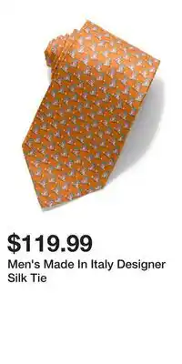 TJ Maxx Men's Made In Italy Designer Silk Tie offer