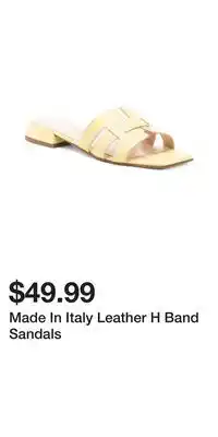 TJ Maxx Made In Italy Leather H Band Sandals offer