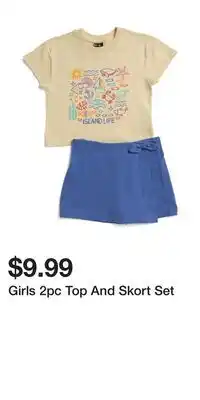 TJ Maxx Girls 2pc Top And Skort Set offer