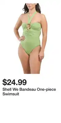 TJ Maxx Shell We Bandeau One-piece Swimsuit offer