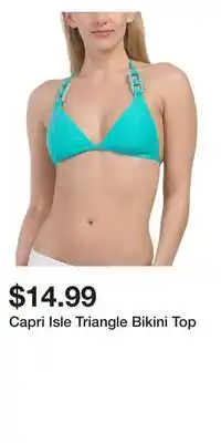TJ Maxx Capri Isle Triangle Bikini Top offer