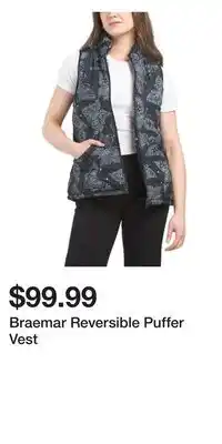 TJ Maxx Braemar Reversible Puffer Vest offer