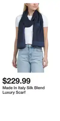 TJ Maxx Made In Italy Silk Blend Luxury Scarf offer
