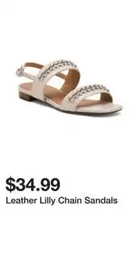 TJ Maxx Leather Lilly Chain Sandals offer