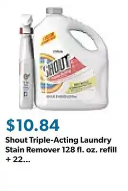 Sam's Club Shout Triple-Acting Laundry Stain Remover 128 fl. oz. refill + 22 fl. oz. trigger offer