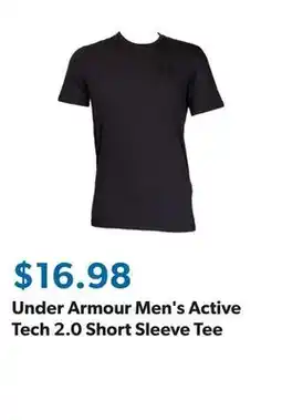 Sam's Club Under Armour Men's Active Tech 2.0 Short Sleeve Tee offer