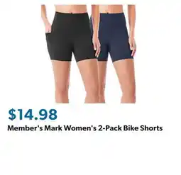 Sam's Club Member's Mark Women's 2-Pack Bike Shorts offer
