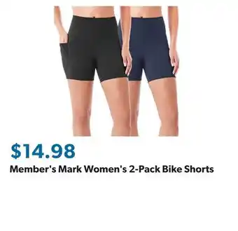 Sam's Club Member's Mark Women's 2-Pack Bike Shorts offer
