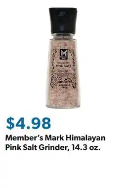 Sam's Club Member's Mark Himalayan Pink Salt Grinder, 14.3 oz offer