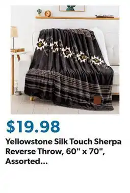 Sam's Club Yellowstone Silk Touch Sherpa Reverse Throw, 60 x 70, Assorted Designs offer