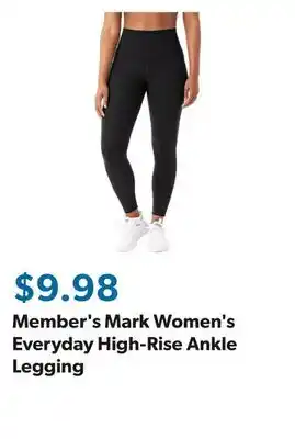 Sam's Club Member's Mark Women's Everyday High-Rise Ankle Legging offer