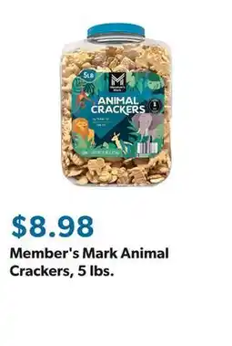 Sam's Club Member's Mark Animal Crackers, 5 lbs offer