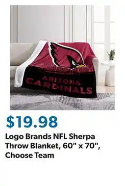 Sam's Club Logo Brands NFL Sherpa Throw Blanket, 60 x 70, Choose Team offer