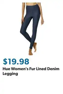 Sam's Club Hue Women's Fur Lined Denim Legging offer
