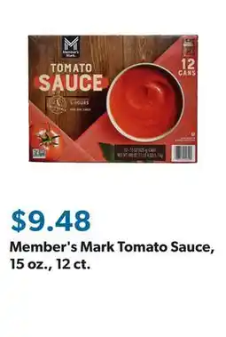 Sam's Club Member's Mark Tomato Sauce, 15 oz., 12 ct offer